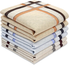 Selected Hanky 100 Cotton Men'S Handkerchief 6 Piece Gift Set-8