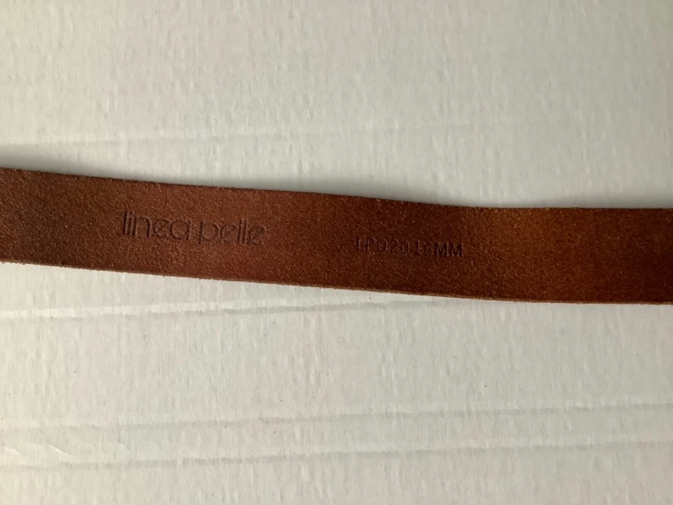 Linea Pelle Womens Belt Vtg Buckle Brown Handmade Genuine Leather Size S - Image 4 of 4