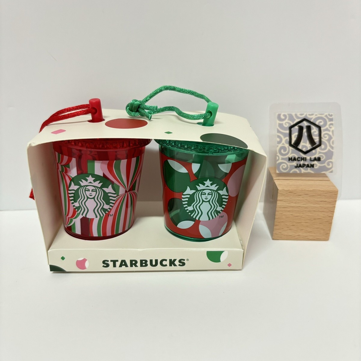 Starbucks Japan 2024 Holiday Christmas Ornament 5 Types Charm Set