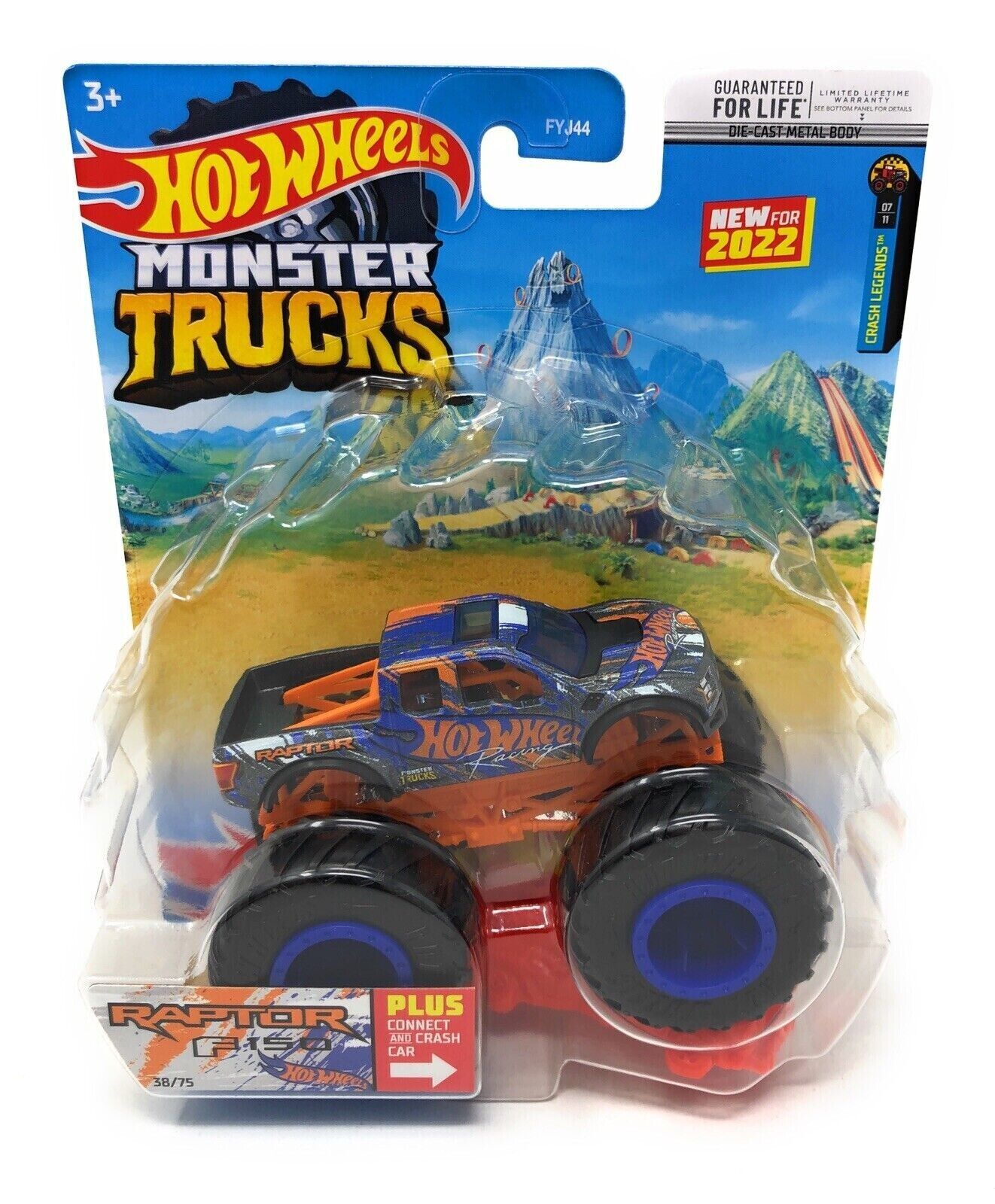 Hot Wheels Car MONSTER TRUCKS Connect And Crash Car Collector Edition Metal  Diecast Model Cars Kids Toys Gift