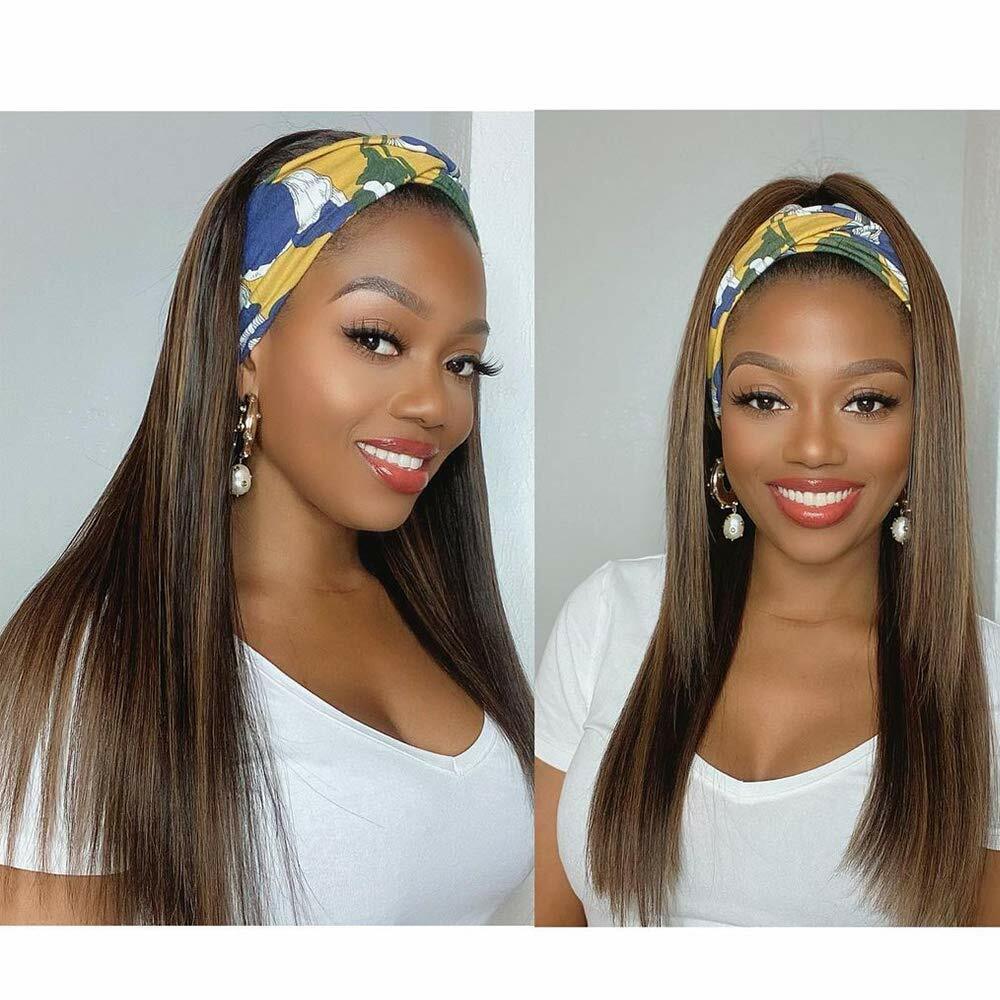 Straight Hair With Headband(Blonde)