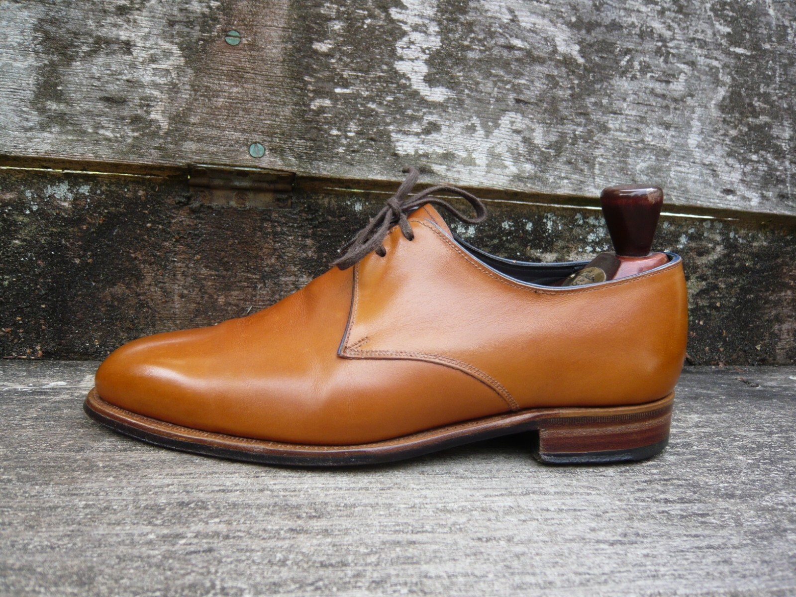 SAOLA SCARPE TIM LITTLE DERBY PELLE MARRONE CHIARO UK6 UOMO SUOLA NERA 3 OTTIME CONDIZIONI