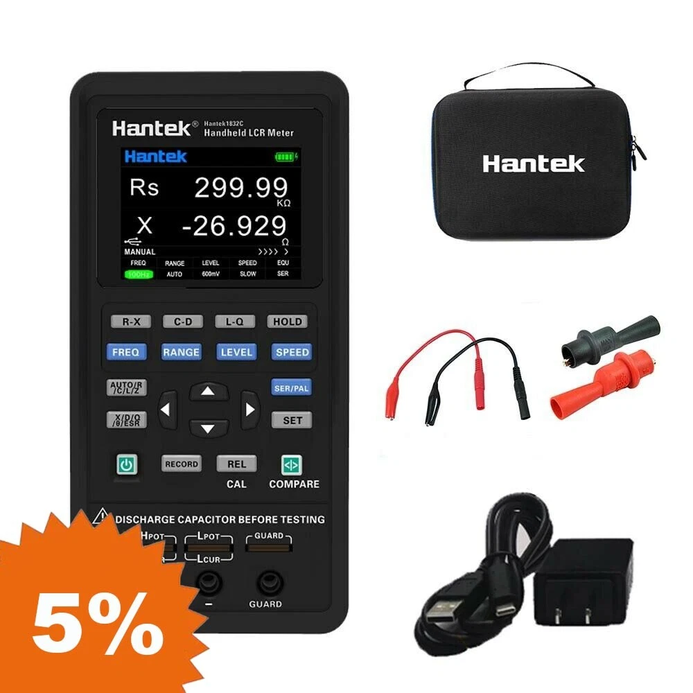 Hantek TO11 1832C LCR Meter Review Teardown Voltlog 303, 51 OFF