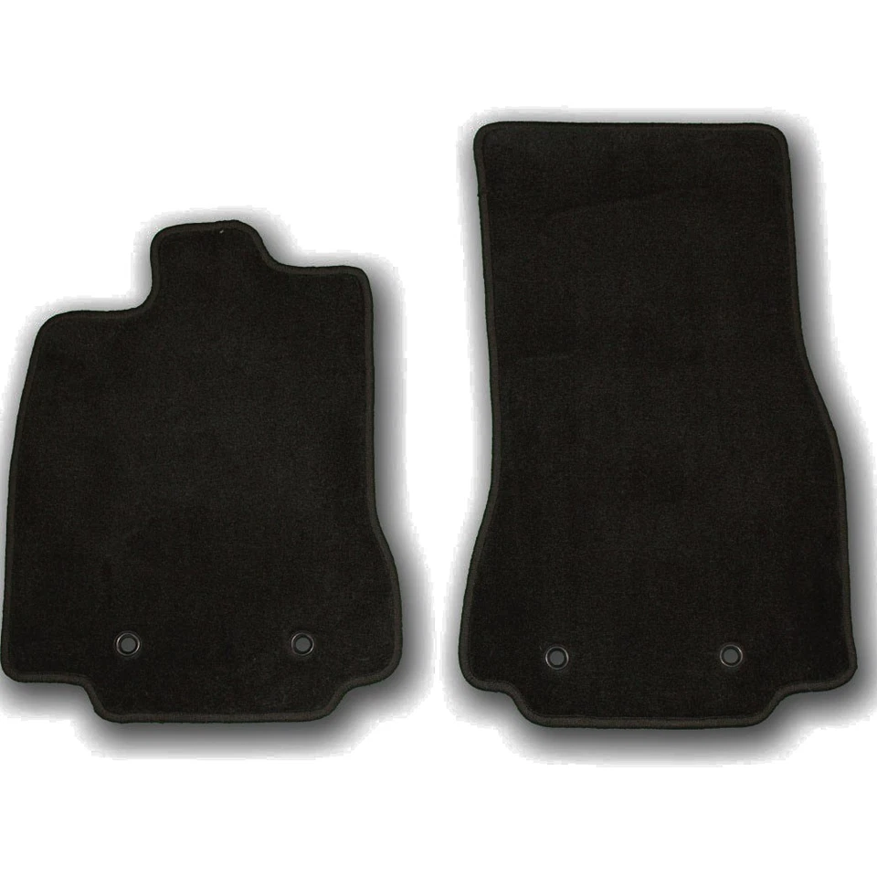 Carpet 2pc Front Floor Mats For Jaguar - Choose Color, Heel Pad & Edging - Image 3 of 4