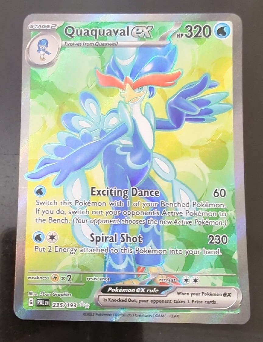 pokemon paldea evolved best cards Pokemon Trading Card Game Paldea Evolved Ultra Rare Quaquaval ex #235