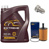 MotoröL Set 5W-40 5 Liter + ÖLfilter + Schraube FüR Seat Cordoba Skoda VW Golf