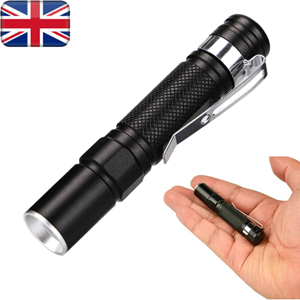 Portable Penlight Pocket Clip LED Flashlight Micro-Torch Light Pen