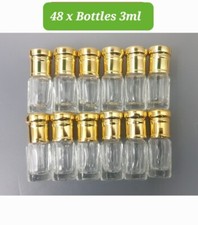 Empty roll on  Bottles 3ml x 48pcs • Perfume Oil • Attar • Wholesale •