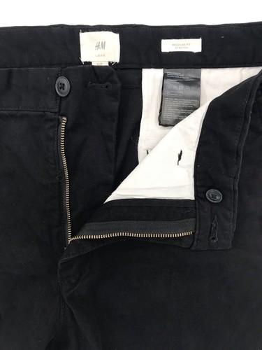 H & M LOGG Damen Regular Fit Stretch High Rise Schwarz Denim Jeans Größe 14 - Bild 5 von 10