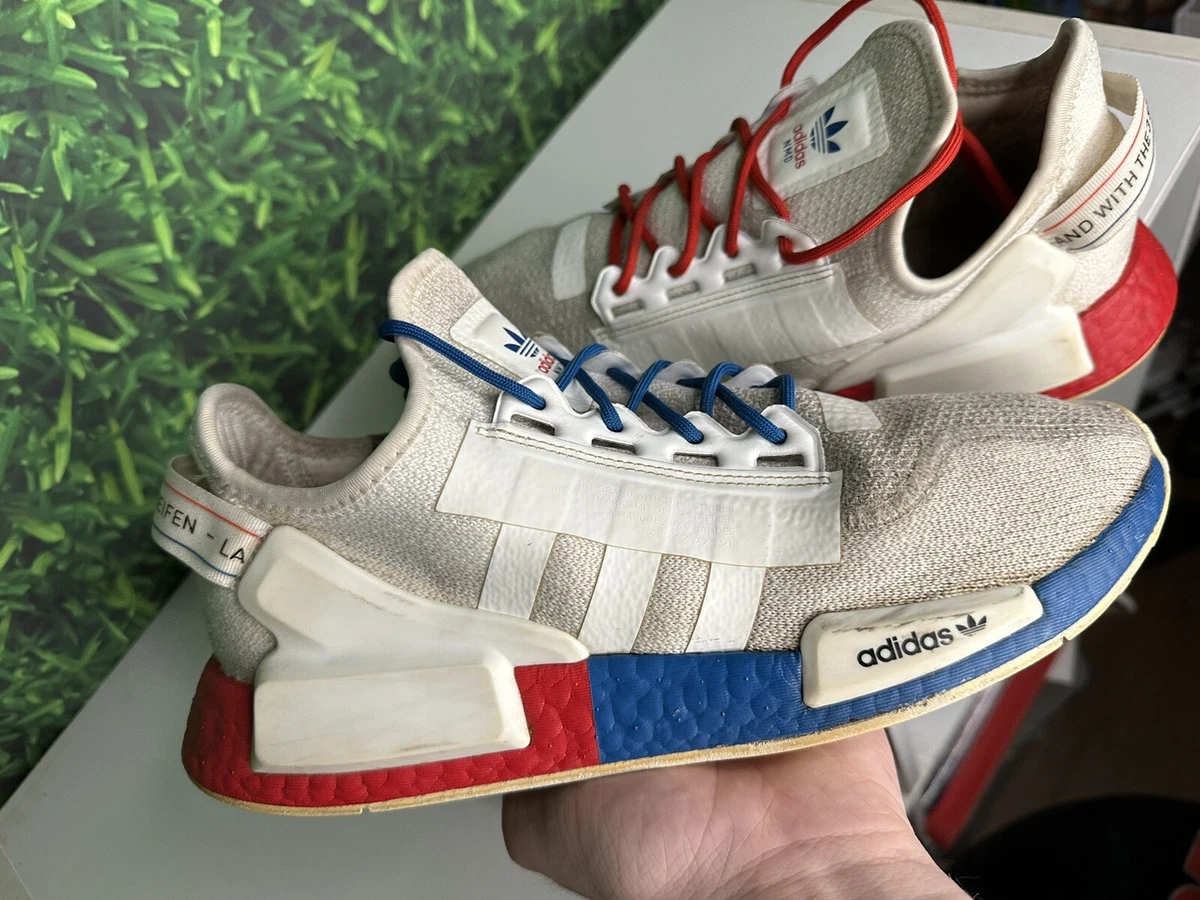 nmd white lush red