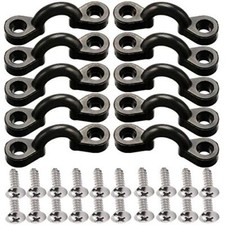 Kayak Pad Eye Kit 10pcs Nylon Bungee Deck Loops Tie Down Pad Eye With 20 Screws