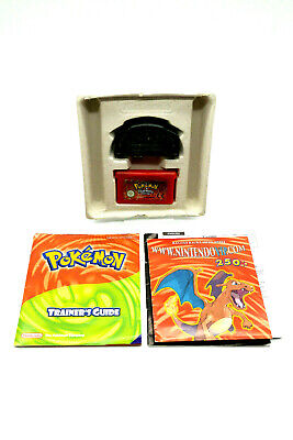 Pokémon Fire Red Version Game Boy Advance GBA Nintendo DS CIB New Battery  Saves