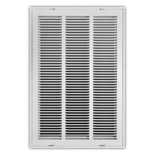 16 in. x 25 in. Steel Return Air Filter Grille in White