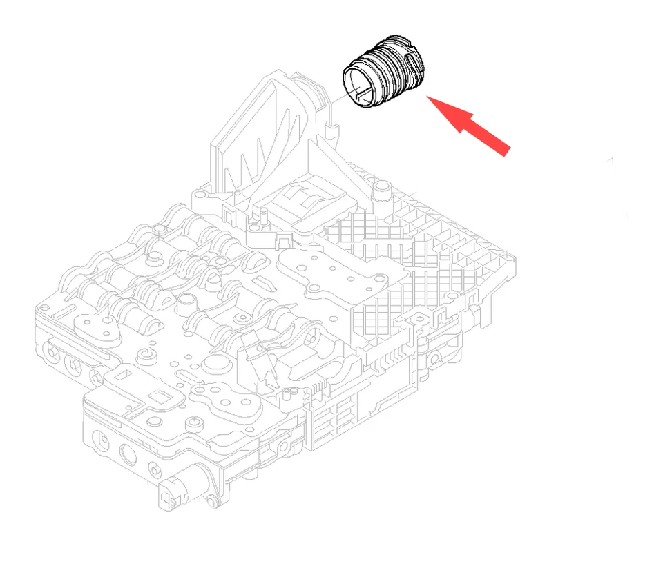 Conector de sello de manguito de cuerpo de válvula ZF 6HP19 6HP21 para transmisión BMW 2002-19 Foto 3 de 4