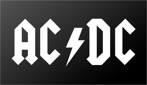 ac/dc vinyl decal car window laptop guitar acdc band malcolm