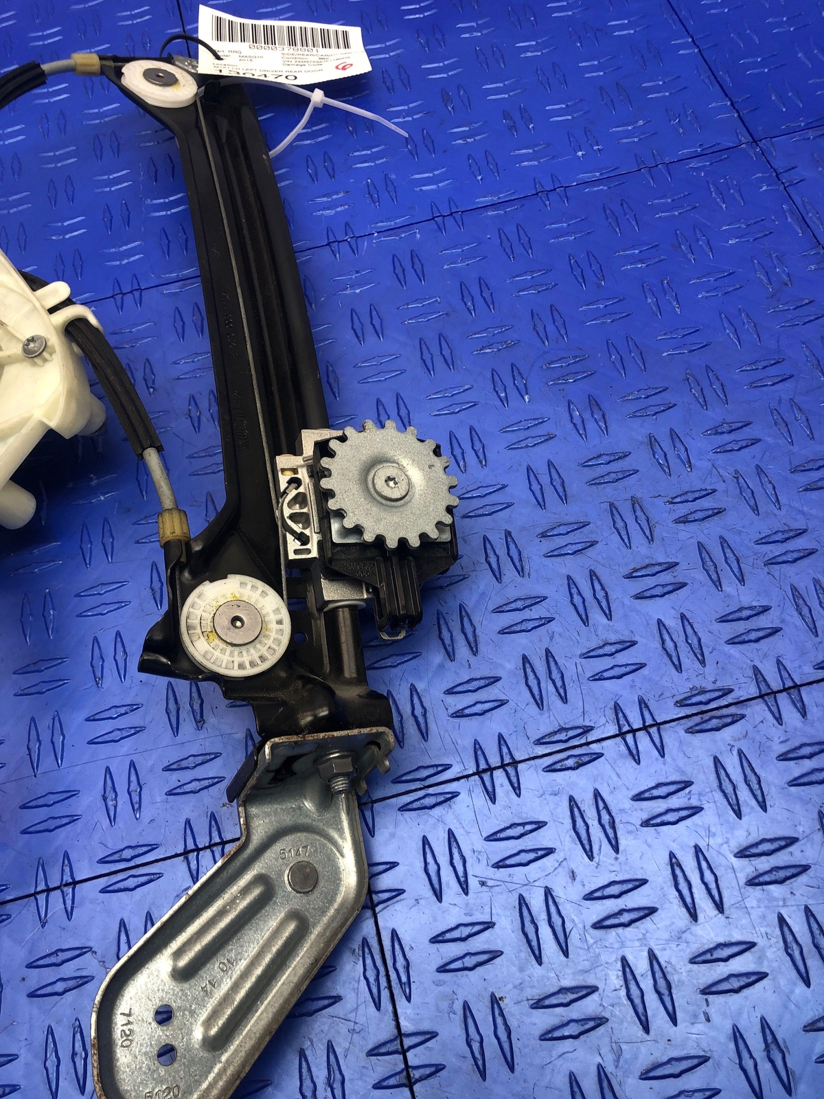 2014 - 2019 MASERATI GHIBLI M157 LEFT REAR DOOR WINDOW REGULATOR W/MOTOR OEM