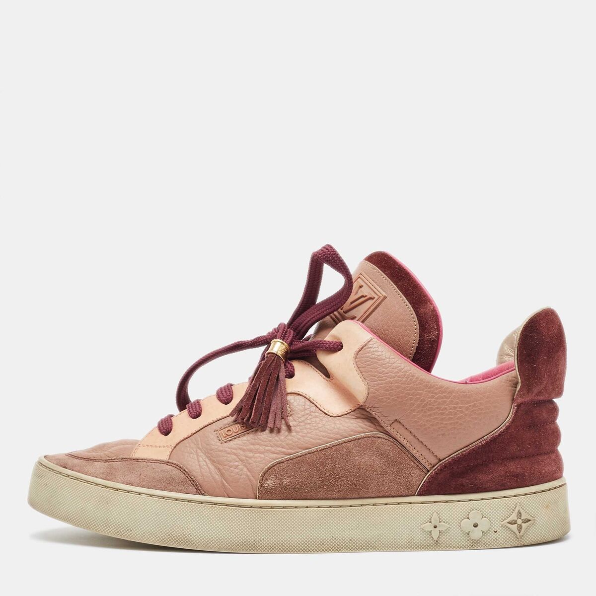 Louis Vuitton X Kanye West Pink/Beige Leather and Suede Don Louis Vuitton X Kanye West Pink/Beige Leather and Suede Don