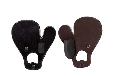 Buck Trail Fingertab Felltab Schiesstab LH RH Kalbshaar Fingertrenner Bogensport