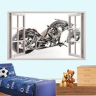 CUSTOMIZED MOTORBIKE MOTORCYCLE WINDOW WALL STICKER ROOM DECORATION DECAL MURAL