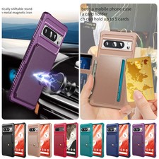 For Google Pixel 10 Pro XL/9A/8/7 Magnetic Shockproof Wallet PU Leather Case