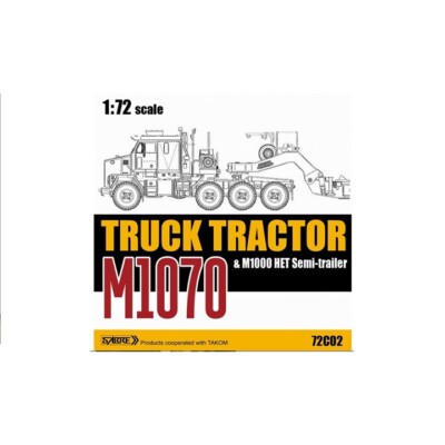 Sabre #S72C02  1/72 M1070 TRUCK TRACTOR and M1000 HET