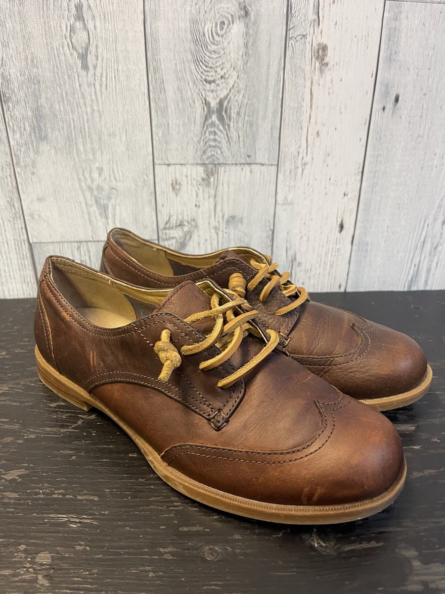 WOMEN'S SPERRY LEATHER TOPSIDER-OXFORD SIZE BROWN