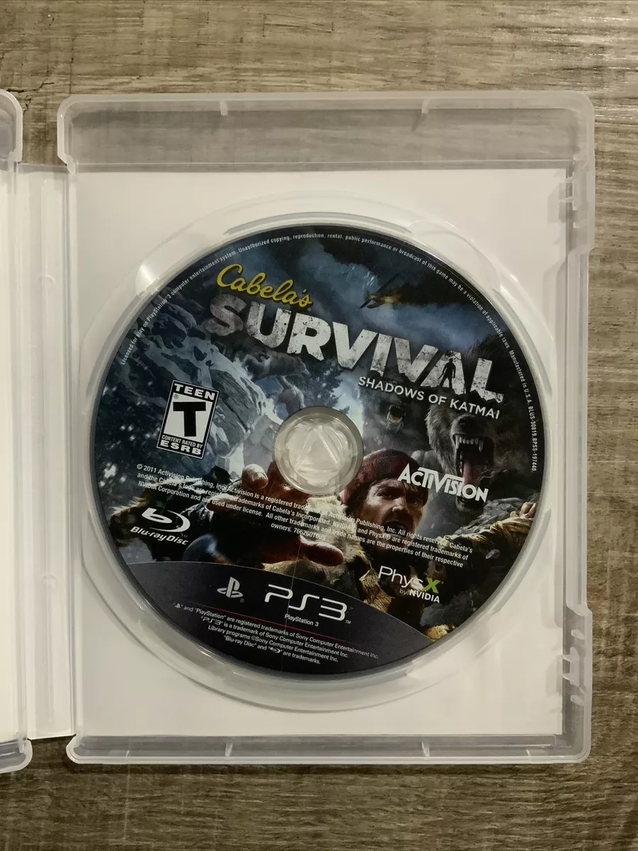 Cabelas Survival Shadows of Katmai com arma - Ps3