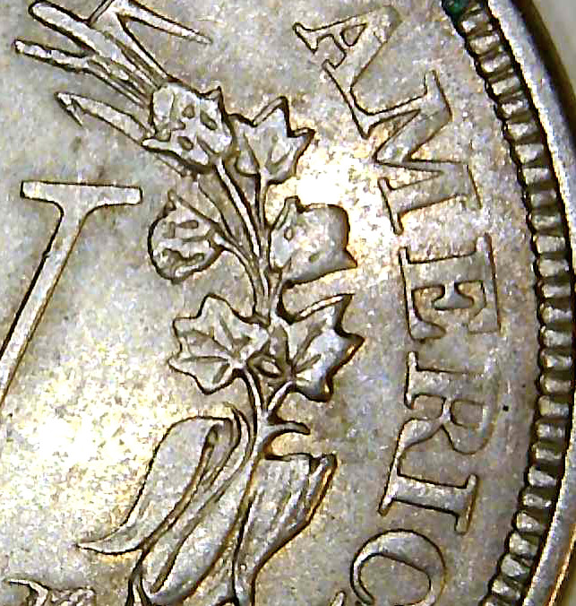 1883 US Liberty V Nickel Error Coin: Major Doubling ~ Better Coin (CO-625)