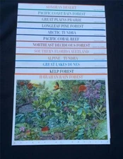 COMPLETE  SET OF 12 NATURE OF AMERICA SHEETS  3293 3378...4423 4474 VF MNH