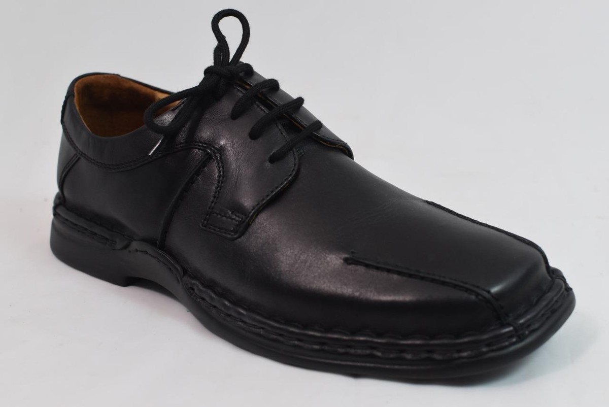 JOSEF SEIBEL VIJAY BLACK LEATHER CASUAL COMFORT SHOES LACE  display picture 2