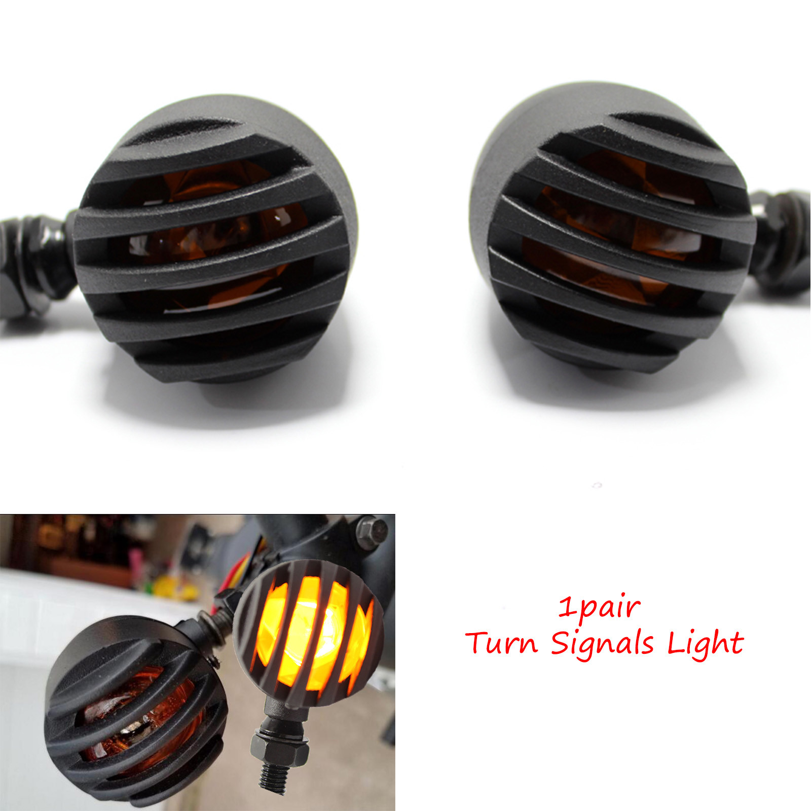 Motorcycle Turn Signals Tail Lights Blinker Lights For Cafe Racer ...