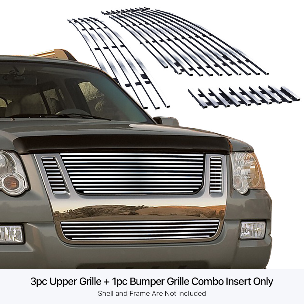Fits 2007-2008 Nissan Maxima Lower Bumper Stainless Chrome Billet Grille Insert