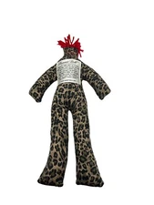 Original Dammit Doll Plush Stress Reliever Gag Gift 12” Leopard Red Hair
