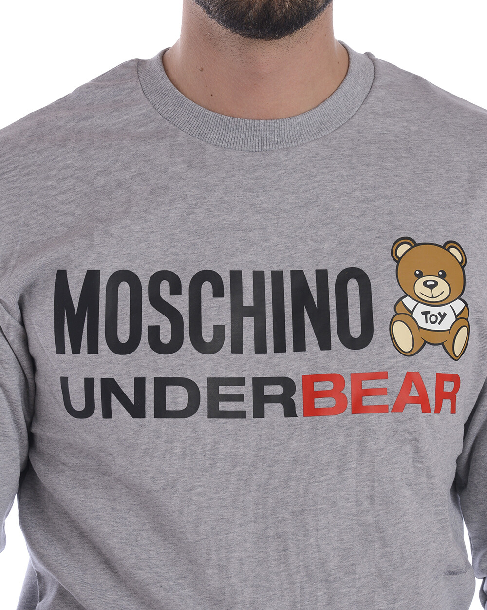 Moschino Underwear Sweatshirt Hoodie Man Grey A1713 8129 489 Sz L MAKE OFFER image 4