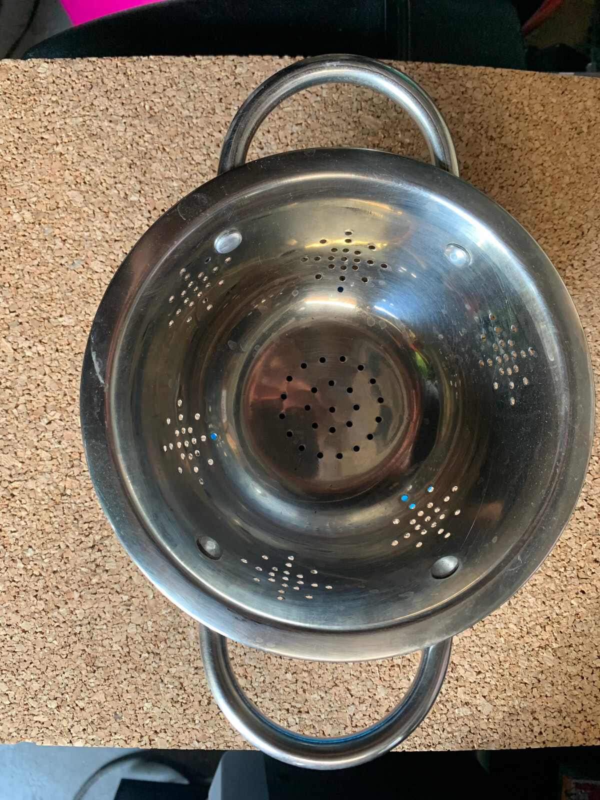 Calypso Basics,Тurquoise,Enameled Colander,1 Quart,8.5