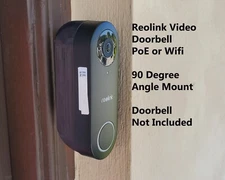 Reolink Doorbell 2K 90 Degree  Angle Mount Bracket Holder Wedge UV Resistance