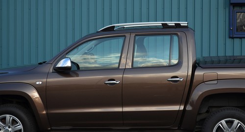 Aluminium Roof Rack Rails Side Bars Set To Fit Volkswagen Amarok (2010-2021) - Picture 2 of 5