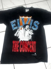 elvis presley vintage 1998 Merch Tour t shirt THE CONCERT made in USA SIZE M
