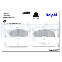 Delphi BremsbelÄGe Vorderachse Passend FÜR Chrysler 300M Concorde Grand Neon