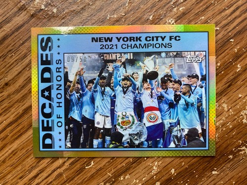 2025 Topps MLS 30th Anniversary 2021 New York City FC Gold Foil 9/50 Decades