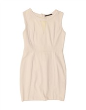 GUESS Womens Sleeveless Bodycon Dress UK 14 Large White Viscose CS03