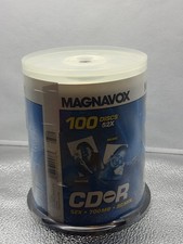 MAGNAVOX CD-R 100 DISCS PACK 52X 700MB 80 Min - BRAND NEW SEALED BLANK MEDIA