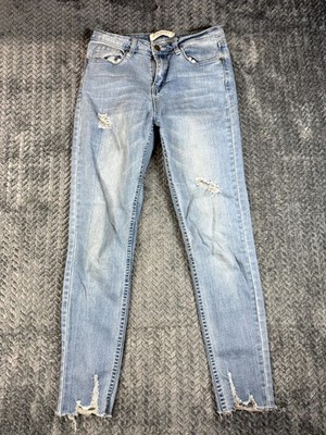 Great Smoky Los Angeles Jeans Womens 5 Blue Denim Stretch Distressed Skinny Leg