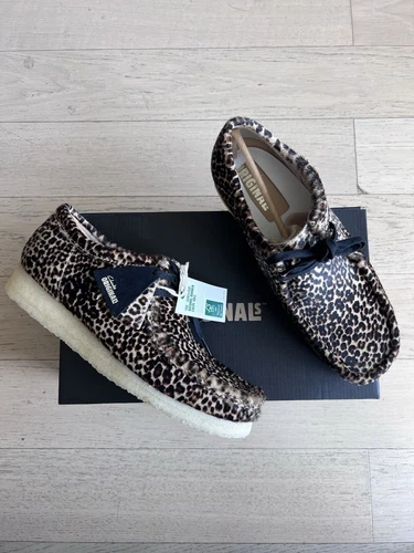 Clarks Originals Harajuku Japon Wallabee imprimé animal léopard cheveux suprêmes 10 9