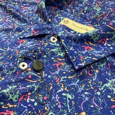 NWOT Donald Ross Mens XXL Polo Shirt Paint Sp...