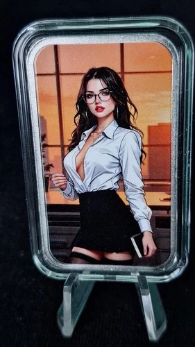 Bullion Baddies 1 oz Fine Silver Bar "Stella Siren"Snack Pack Nice Version W/COA