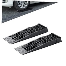 Ramps Low Profile Plastic Car Service Ramps Truck Vehicle - 2 Pack 3 Ton