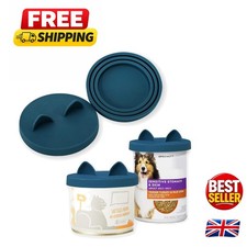 BPA-Free Silicone Pet Can Lids, 2-Pack Universal Covers for Food Freshness