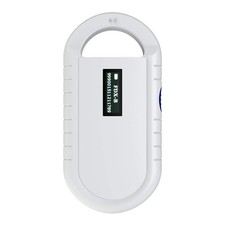 White Portable Pet Microchip Scanner RFID Reader For ISO 11784 11785 FDX B