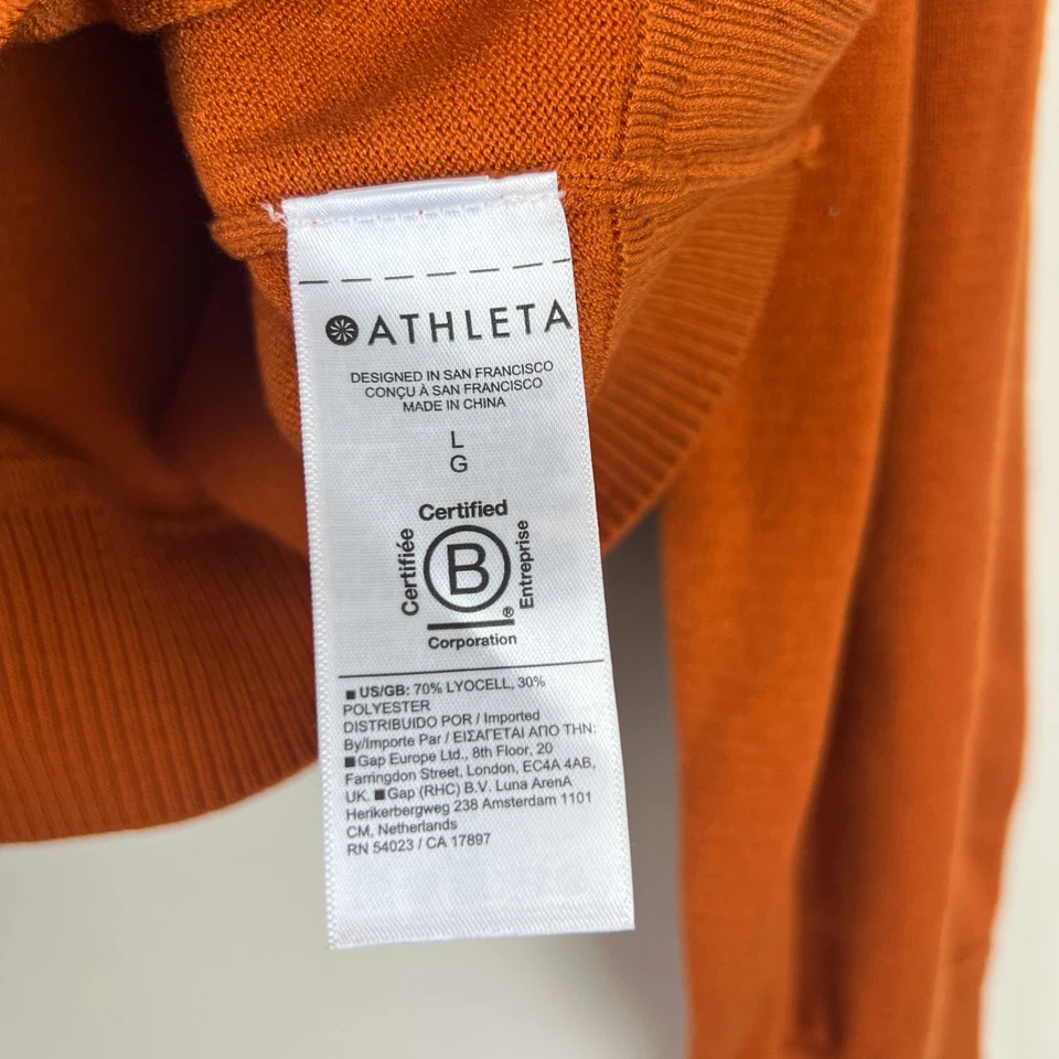 Suéter con Capucha Athleta x Alicia Keys Follaje Naranja Intención Talla Grande Foto 3 de 4